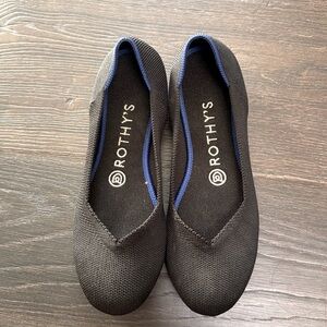 Rothy’s Women’s Round Toe Black Knit Ballet Flats Size 7